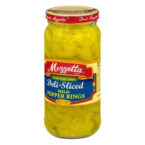 Mezzetta Deli-Sliced Mild Pepper Rings, 16 Oz Pack Of 3