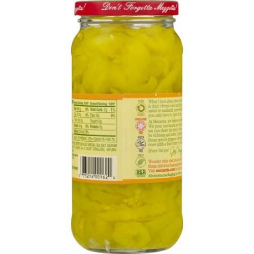 Mezzetta Deli-Sliced Mild Pepper Rings, 16 Oz Pack Of 3