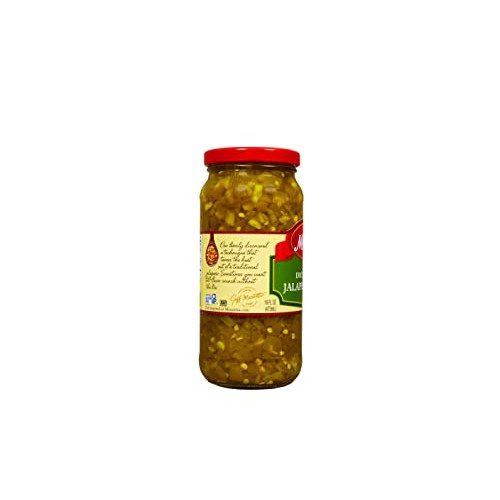 Mezzetta Diced Tamed Jalapeno Peppers, Medium Heat, 16-Ounce Jar...