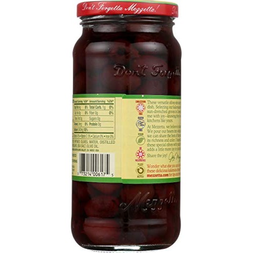 Mezzetta Kalamata Olives, Pitted, 9.5 Ounce