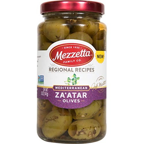 Mezzetta Mediterranean Zaatar Olives, 5 Ounce