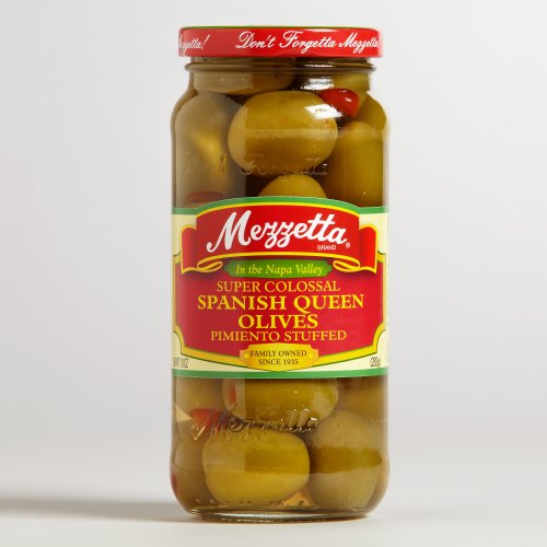 Mezzetta Super Colossal Spanish Queen Olives Pimienta Stuffed, 1