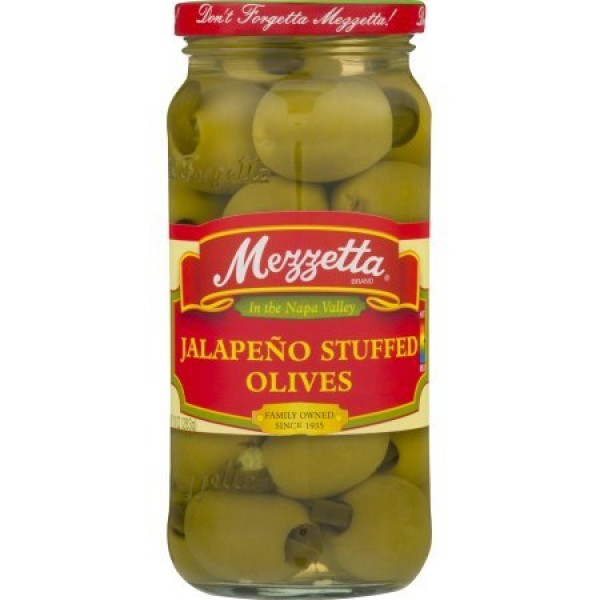 PACK OF 8 - Mezzetta Jalapeno Stuffed Olives, 10.0 OZ