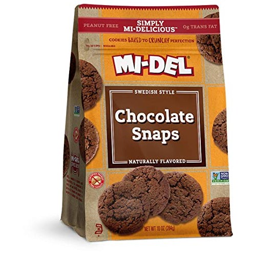 Mi-Del Classic Chocolate Snap Cookies 10 Oz 8 Pack