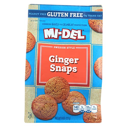 Midel Ginger Snaps, Gluten Free - Case Of 8 - 8 Oz