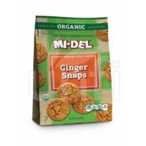 Midel, Organic Cookies; Ginger Snaps - Pack Of 8
