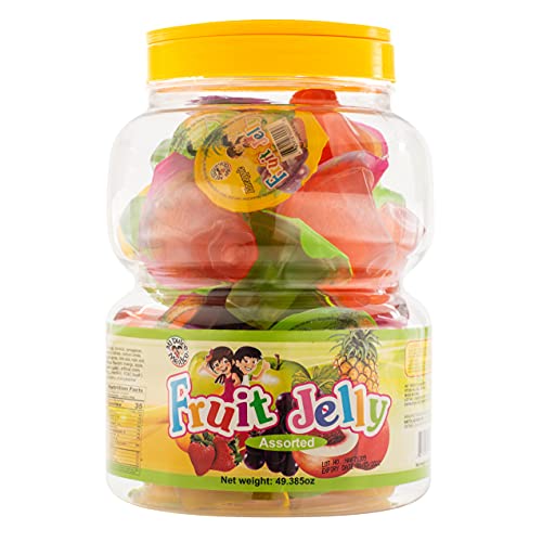 Mdm Fruit Jelly Jar Candy Assorted 35Pc 49.385Oz