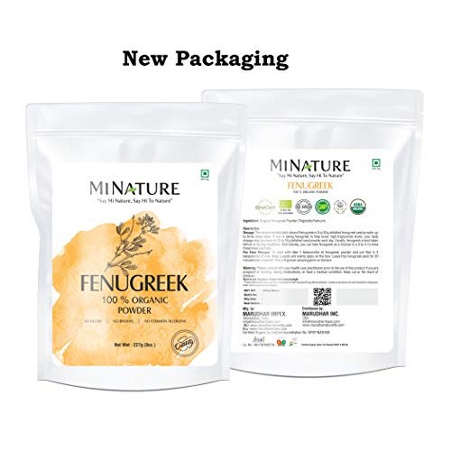 Mi Nature Usda Certified Organic Fenugreek Powder Trigonella Fo