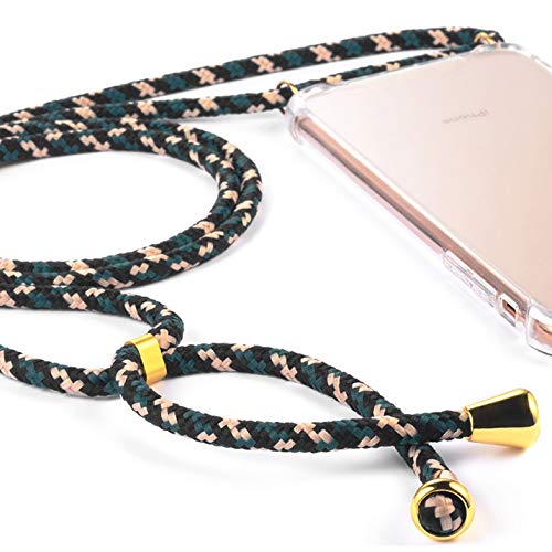 Miagon For Iphone 11 6.1 Necklace Case,Clear Transparent Crosee