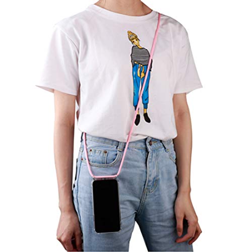 Miagon For Iphone 11 6.1 Necklace Case,Clear Transparent Crosee