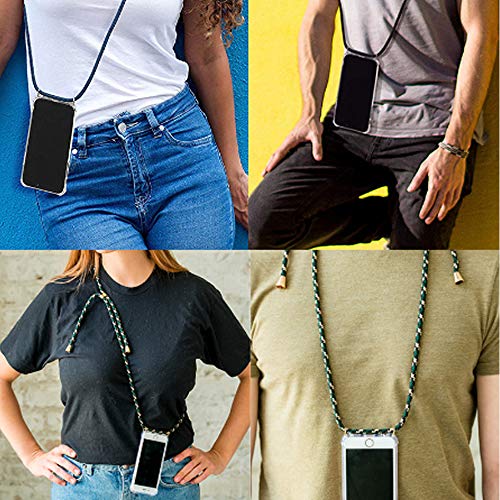 Miagon For Iphone 11 6.1 Necklace Case,Clear Transparent Crosee