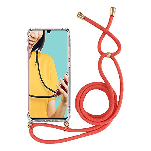 Miagon For Iphone 11 6.1 Necklace Case,Clear Transparent Crosee