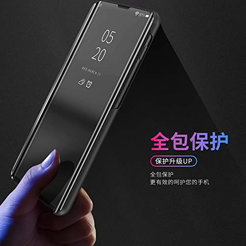 Mirror Standing Case For Samsung Galaxy A20E,Miagon Clear View P