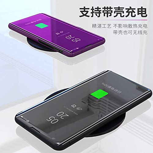 Mirror Standing Case For Samsung Galaxy A20E,Miagon Clear View P