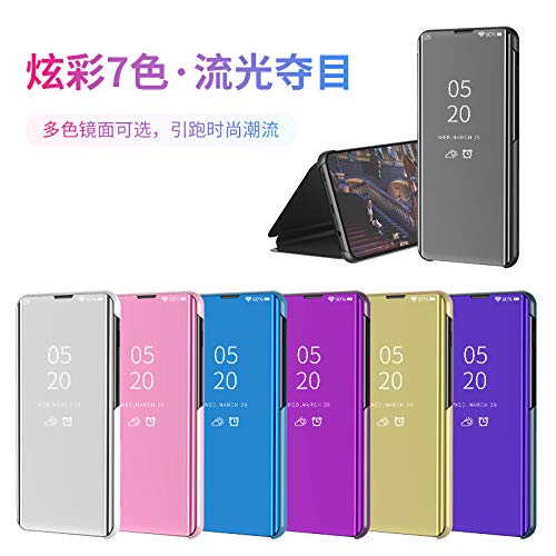 Mirror Standing Case For Samsung Galaxy A20E,Miagon Clear View P