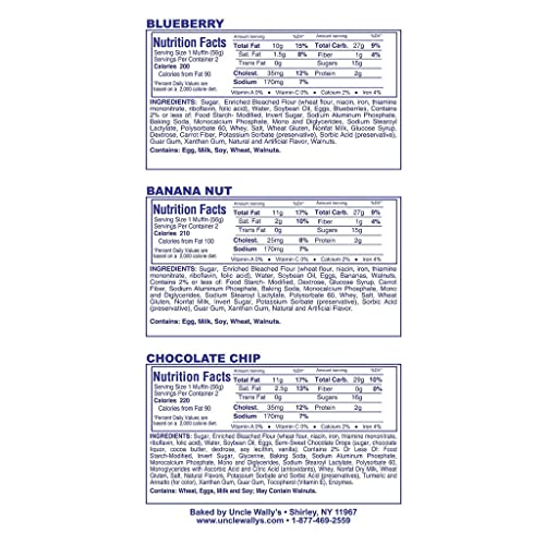 Muffins Variety Pack 20 twin packs - 8 Blueberry Muffins, 12 Ch...