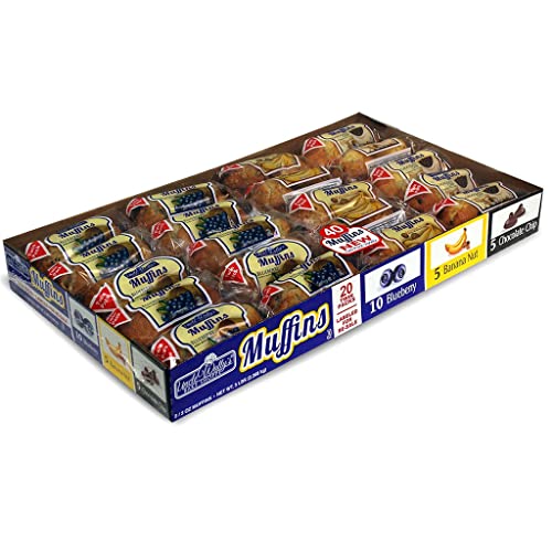 Muffins Variety Pack 20 twin packs - 8 Blueberry Muffins, 12 Ch...