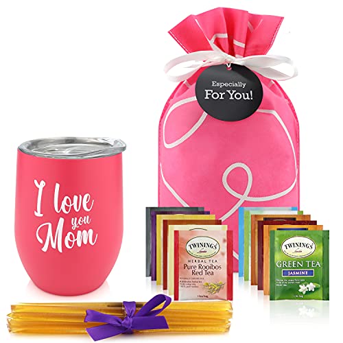 Gifts For Mom - Mom Gifts Tea Set Includes I Love You Mom Insula