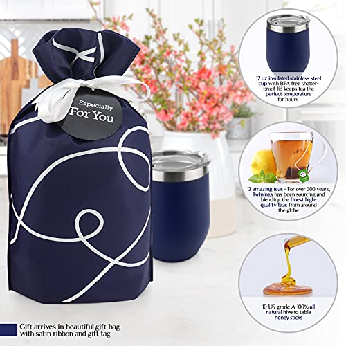 Tea Gift Set For Tea Lovers - Includes Double Insulated Tea Cup