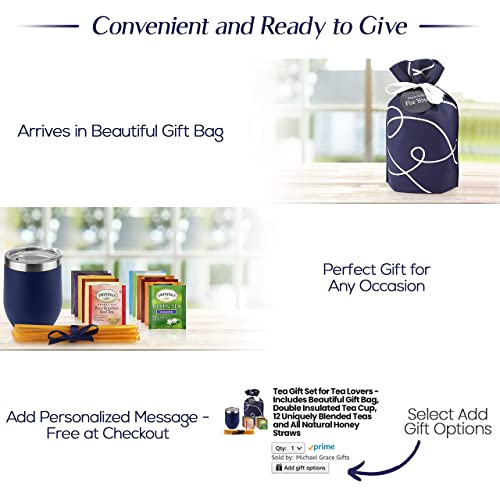 Tea Gift Set For Tea Lovers - Includes Double Insulated Tea Cup