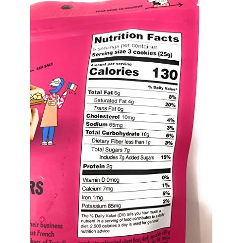 Michel Et Augustin Dark Chocolate Shortbread Cookies Squares, 4.