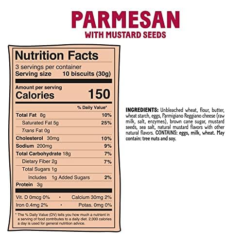 Michel et Augustin Gourmet Cheese Crackers, Crispy French Shortb...