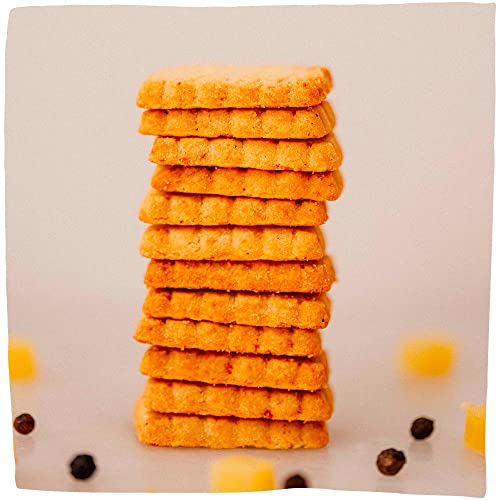 Michel et Augustin Gourmet Cheese Crackers, Crispy French Shortb...