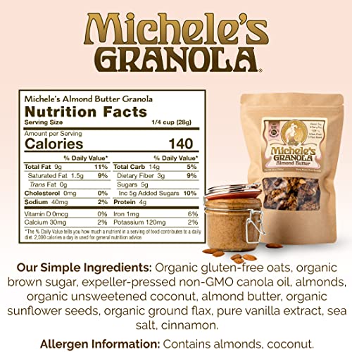 Micheles Granola Almond Butter, Gluten-Free &Amp; Non-Gmo, 12 Oz Pa