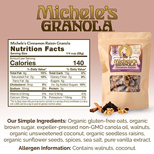 Micheles Granola Cinnamon Raisin, Gluten-Free & Non-GMO 12 Oun...