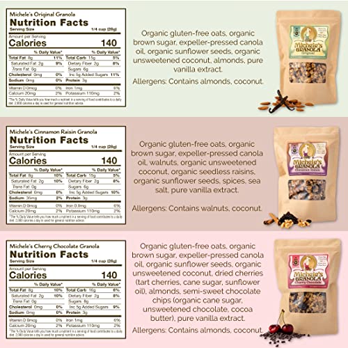 Micheles Granola Classic Variety Pack, Gluten-Free & Non-GMO, 1...