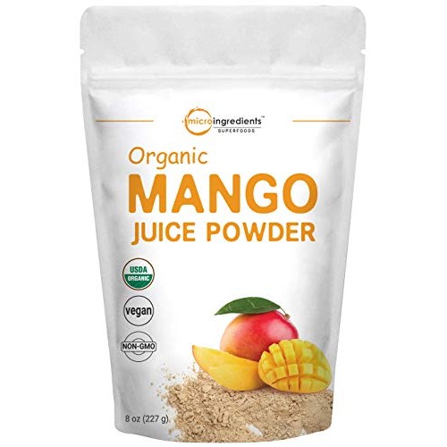 Micro Ingredients Organic Mango Juice Powder, 8 Ounce, Rich In N
