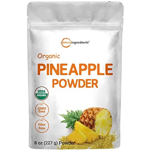 Micro Ingredients Organic Pineapple Powder, 8 Ounce, Rich In Nat