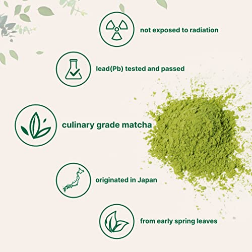 Organic Matcha Green Tea Powder, 1 Pound 16 Ounce, Culinary Gr...