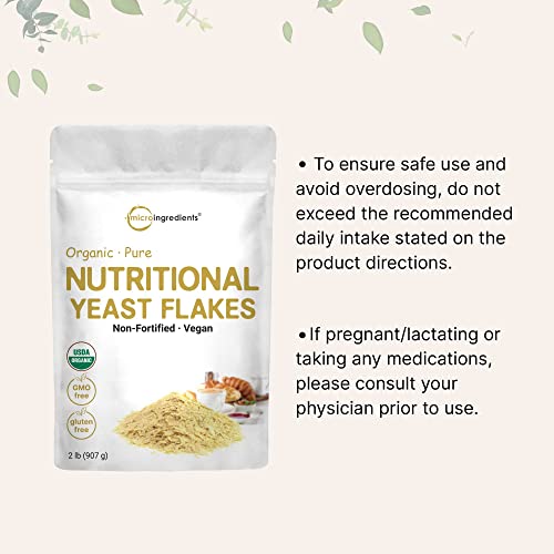 Organic Non-Fortified Nutritional Yeast Flakes, 2 Pounds | Rich ... Organic Non-Fortified Nutritional Yeast Flakes, 2 Pounds | Rich ...