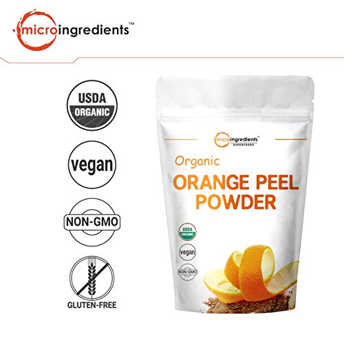 Organic Orange Peel Powder, 8 Ounce, Rich In Antioxidants And Im