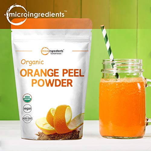 Organic Orange Peel Powder, 8 Ounce, Rich In Antioxidants And Im