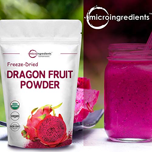 Pure Freezed Dried Dragon Fruit Powder, 5 Ounce, Contains Immune