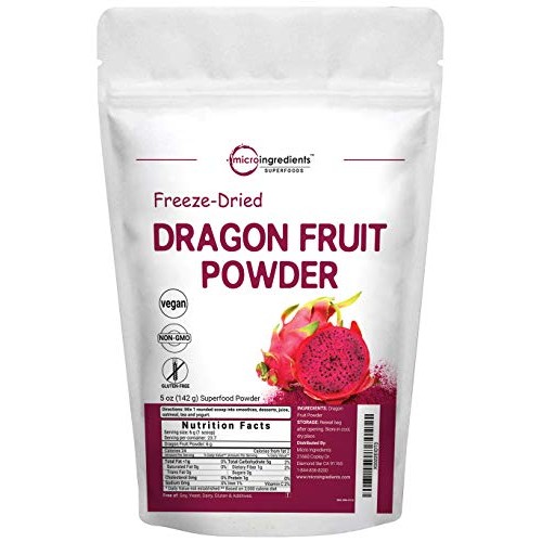 Pure Freezed Dried Dragon Fruit Powder, 5 Ounce, Contains Immune