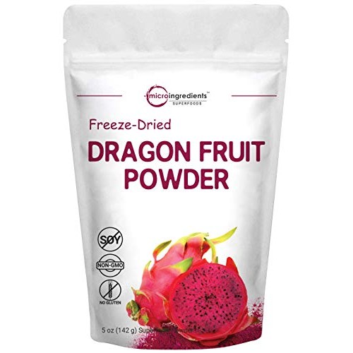 Pure Freezed Dried Dragon Fruit Powder, 5 Ounce, Contains Immune