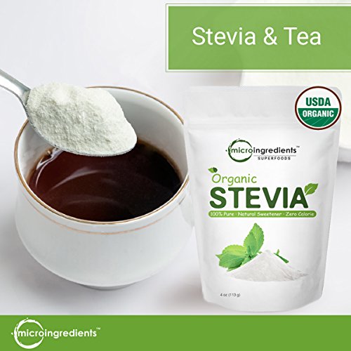 Pure Organic Stevia Powder, 8 Ounce, 1418 Serving, 0 Calorie, Na