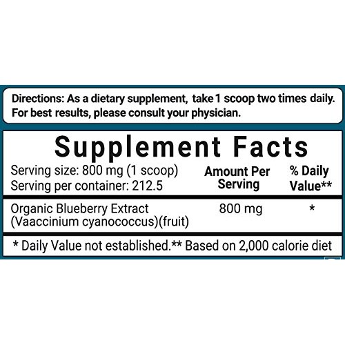 Sustainably Canada Grown, Organic Blueberry Extract 50:1 Concent Sustainably Canada Grown, Organic Blueberry Extract 50:1 Concent