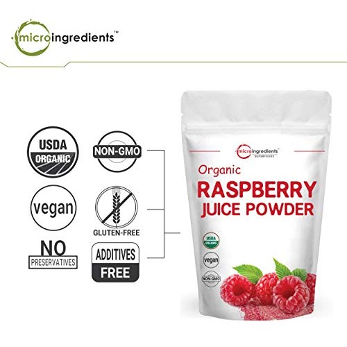 Sustainably Us Grown, Organic Freeze Dried Raspberry Juice Powde