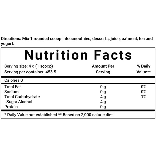 Organic Monk Fruit Sweetener With Erythritol Granules, 4 Pounds