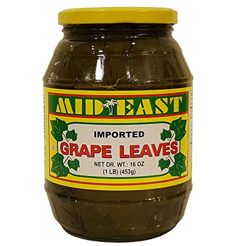 Mid East Premium California Style Grape Leaves In Glass Jar, 1 L