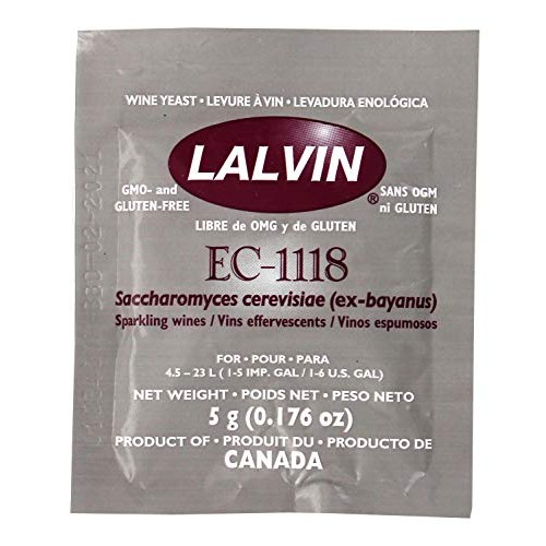 Lalvin Ec-1118 Champagne, 5G 0.176 Oz