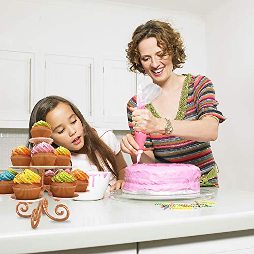 Cake Turntable Cake Decorating Kit Supplies - 24 Stainless Pipin
