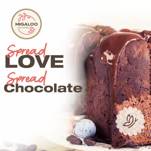 MIGALOO Chocolatier Gourmet Spreadable Dark Chocolate & Milk Cho...