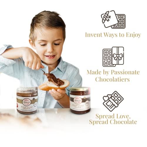 MIGALOO Chocolatier Gourmet Spreadable Dark Chocolate & Milk Cho...