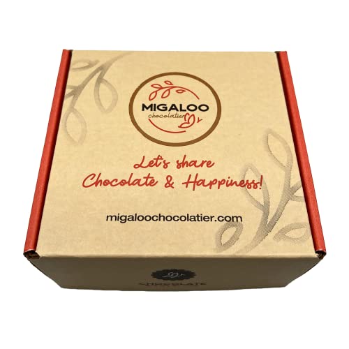 MIGALOO Chocolatier Gourmet Spreadable Dark Chocolate & Milk Cho...