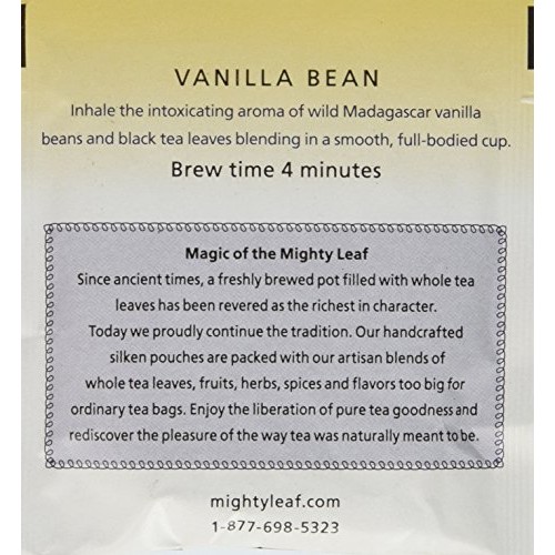 Mighty Leaf Vanilla Bean Tea, 100 Tea Pouches